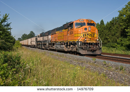 A picture from Shutterstock of a locomotive pulling a coal train