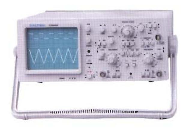 I used an Analog oscilloscope like this until we were given a new Digital one where you could zoom in and do all sorts of neat things.